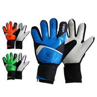 Guantes de Portero de Látex con Logotipo Personalizado al por Mayor, Antideslizantes, con Protección para los Dedos, Guantes Profesionales de Fútbol para Niños