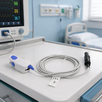 Compatible avec le capteur Spo2 Dixtal DX 2515, pince à doigt pour adulte DX 2022, 7 broches, 3 mètres, sonde Spo2 réutilisable pour usage hospitalier