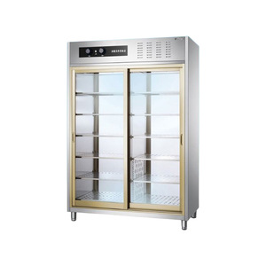 ตู้ฆ่าเชื้อสแตนเลสเชิงพาณิชย์ <span class=keywords><strong>Meichu</strong></span> ระบบหมุนเวียนลมร้อน อุณหภูมิสูง เปิดสองประตู สำหรับภาชนะ - Product Image 1