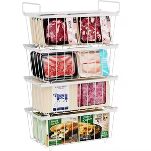 Wire Basket / Freezer Storage Basket / Metal Storage <b>Rack</b> / Food Organizer / Refrigerator Basket / Heavy Duty - Product Image 5