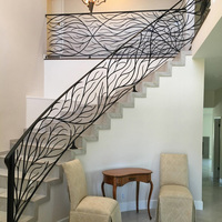 EKOO Sichtschutz-Zaun für Terrasse, Treppe und Balkon, Baumstil-Kunstzaun, Lasergeschnittene Aluminium-Zaunpaneele