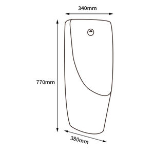 Sensor colgante de pared de grano de <span class=keywords><strong>roca</strong></span> blanca, urinales masculinos de cerámica personalizados, precio competitivo - Product Image 6