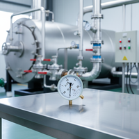 Hydraulic Pressure Gauge DN15 Base Media OEM Customizable