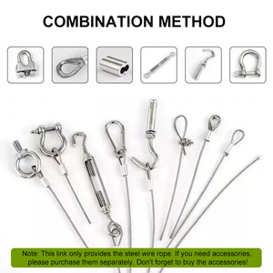 SWP001 كابلات من الفولاذ المقاوم للصدأ لختم الكابلات، حبل سلكي من الفولاذ المقاوم للصدأ SS304 SS316 بتصاميم 1x7/1x19/7x7/7x19/19x7/7X37، بأحجام متنوعة - Product Image 6