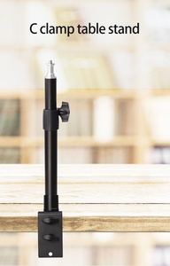 テーブルマイクスタンドデスクトップ高品質調節可能なU字型取り付け金属テーブルクランプCクランプテーブルスタンドデスクマウントスタンド - Product Image 2
