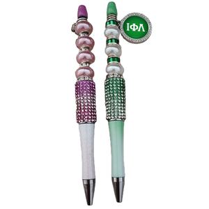 Bolígrafo con Colgante de 14.5cm de Largo, Personalizado con el Logotipo de la Hermandad Griega HOJ, Bolígrafo con Cuentas - Product Image 2