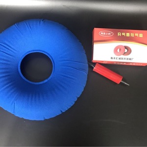 Medical Inflatable Seat <b>Cushion</b> <b>Round</b> Blue Pvc Anti Bedsore Wheelchair <b>Cushion</b> For Paralyzed Patients One Size - Product Image 3