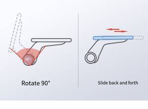 Reposabrazos para Escritorio de Oficina y Silla Ergonómica <span class=keywords><strong>Hbada</strong></span> E3 con Soporte Lumbar, Accesorios para Silla, Juego de Reposabrazos Cromados - Product Image 2