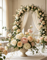 Groothandel Real Touch Kunstzijde Bloemen Kunstmatige Rozenstelen voor Huis Bruiloft Feest Binnen Buiten Decoratie Aangepaste Kleur