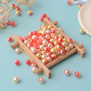 Đầy Đủ Vòng Lỗ Giả Cầu Vồng Đầy Màu Sắc Nhựa ABS Ngọc Trai Hạt Nàng Tiên Cá Lỏng Lẻo Cho Tự Làm Đồ Trang Sức Túi Làm Phụ Kiện - Product Image 5