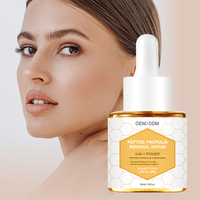 Sérum Visage OEM 3-en-1 Peptides et Propolis : Sérum Rénovateur Hydratant, Atténue les Rides, Raffermissant, Effet Bonne Mine au Miel