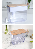 Distributeur d'eau domestique Bluetech HS521N, capacité de 30 tasses, couvercle en bambou avec cartouche filtrante F003, série OSMO