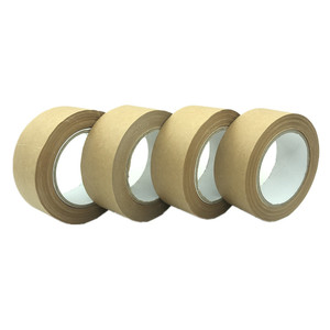 Writable Self Adhesive Rubber Gummed Box Shipping Sealing Brown Craft Kraft Paper Tape