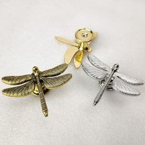 Tiradores de armario de libélula, tirador de cajón de armario, cajón de armario de metal - Product Image 2
