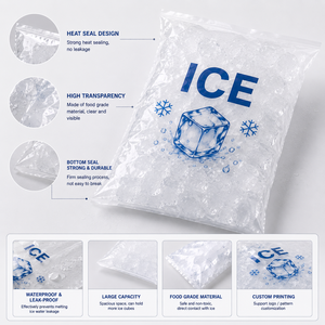 Bolsas de Plástico LDPE Perforadas para Automóviles, con Abertura de un Solo Lado, Transparentes, Preabiertas, en Rollo Continuo, para Bolsas de Hielo y Almacenamiento en Frío - Product Image 2