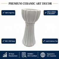Pot de fleurs en céramique émaillée artisanale, blanc, pour orchidée, succulente, bonsaï, cactus, décoration de jardin d'intérieur, style moderne Japandi