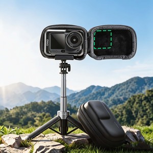 Estuche de almacenamiento rígido de liberación rápida UGREEN para DJI Action 6, bolsa protectora portátil para cámara, resistente al agua y a los golpes, con forro de terciopelo - Product Image 3