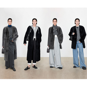 Cappotto lungo da <span class=keywords><strong>donna</strong></span> in vera pelliccia di <span class=keywords><strong>Shearling</strong></span> di alta qualità di alta qualità - Product Image 3