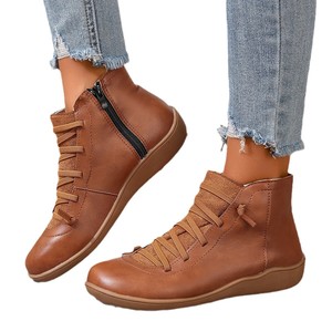 Stivaletti <span class=keywords><strong>Casual</strong></span> da <span class=keywords><strong>Donna</strong></span> in Similpelle Taglie Forti Tacco Basso Stile Formale da Lavoro - Product Image 5