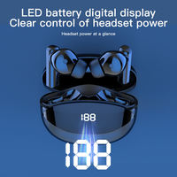 MT80 Pro ANC + ENC Earphone nirkabel, tampilan Digital layar LED kontrol sentuh earbud Gaming nirkabel melewati CE ROHS