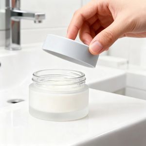Frascos de Creme Cosmético de Vidro Fosco de Luxo 15g/30g/50g/100g Personalizáveis para Cuidados com a Pele, Creme para Olhos e Pó Solto - Product Image 4