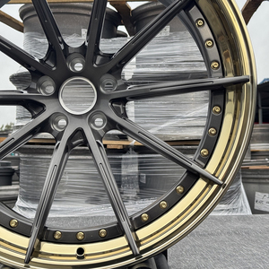 Alta qualità Custom PCD 5x112 5x120 materiale in alluminio <span class=keywords><strong>2</strong></span> o 3 pezzi ruote forgiate 18 19 20 <span class=keywords><strong>21</strong></span> 22 24 pollici cerchi in lega auto forgiati - Product Image 5