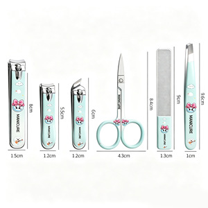Set de Manicura y Pedicura de 9 Piezas, Kit de Cuidado de Uñas de Acero Inoxidable con Estuche de Cuero PU, Removedores de Cutículas, Cortaúñas, Tijeras - Product Image 2