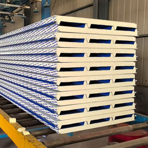 Panel de pared de poliuretano Pir PUR de 150mm, aislado e ignífugo, paneles sándwich de Metal insonorizados para almacenamiento <span class=keywords><strong>en</strong></span> frío - Product Image 6