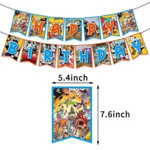 Décoration de fête sur le thème de <span class=keywords><strong>Cuphead</strong></span>, jeu de bataille, ballon, garçon, anniversaire d'enfant, bannière, décorations de cupcakes, fournitures de fête pour enfants X4151 - Product Image 4