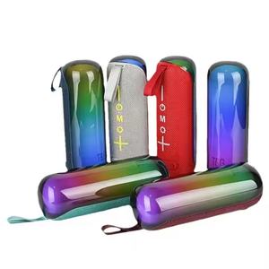 Portable Tg384 haut-parleur sans fil BT <span class=keywords><strong>TF</strong></span> fente pour carte haut-parleur sans fil pour la maison extérieur RVB affichage LED TWS peau de tissu en plastique - Product Image 1