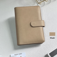 Agenda de Cuero de Lujo con Sobres para Dinero, Planificador, Cuaderno, Macaron A5 A6 A7, Duradero, en Existencia, Gran Venta