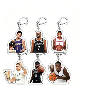 Porte-clés en acrylique personnalisé pour star de basket-ball, double face, pendentif artisanal pour joueurs de la <span class=keywords><strong>NBA</strong></span> - Product Image 3