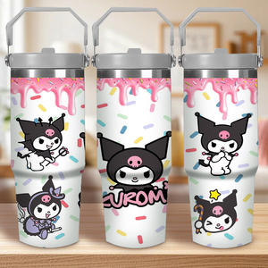 แก้วน้ำสแตนเลส K-KUROMI ลายอนิเมะน่ารัก ขนาด 30 ออนซ์ พิมพ์ลาย UV แบบกำหนดเอง จัดส่งจากสหรัฐอเมริกาภายใน <span class=keywords><strong>2</strong></span> วัน - Product Image 1