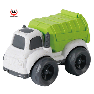 Eco Friendly Wheat Straw Bioplastic Material Free Wheel Plastic Truck Car Toys for Kids