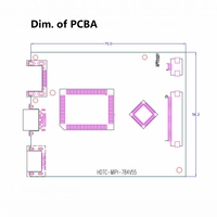Placa Controladora de Pantalla MIPI DSI, Conversor de Señal HD-MI Tipo-C a MIPI PCBA de 4 Carriles para Control Industrial y Monitor Portátil