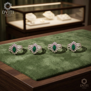 Women's Traditional Fine Silver <b>Toe</b> <b>Ring</b> with Green Stone Religious Style Made in India - Product Image 5
