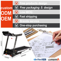 Cinta de Correr Motorizada Lijiujia de Gran Venta, Plegable, Comercial, con Banda de 46 cm, Equipo para Gimnasio y Uso Doméstico