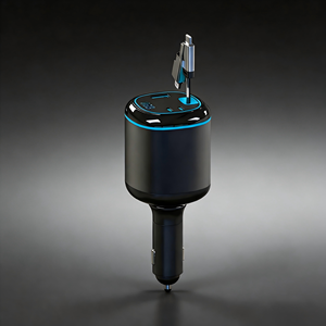 <span class=keywords><strong>Chargeur</strong></span> de voiture rétractable 4-en-1 à chargement rapide avec câble Type-C/IP, multi-ports pour téléphone, <span class=keywords><strong>tablette</strong></span>, <span class=keywords><strong>Samsung</strong></span> – Offre Spéciale - Product Image 1