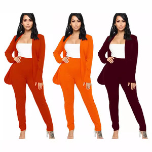 Conjunto de 2 Piezas para Mujer, Estilo Profesional y Casual para Oficina, Chaqueta de Manga Larga y Pantalones Largos, Moda 2026 - Product Image 5