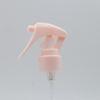 Flacon pulvérisateur portable de voyage pour maquillage, mignon, rose pâle, en plastique, avec gâchette
