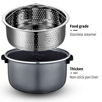 Cuiseur électrique pour riz 3l, 1 unité, portatif, élimine les branches, outil ménager multi-intelligent