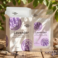 Masque facial coréen en vrac pour fournisseurs, à l'essence de lavande fermentée, apaisant et régulateur de sébum, pour marque de distributeur