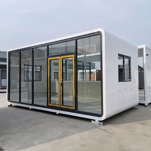 Casa cápsula espacial prefabricada de lujo moderna, casa móvil modular pequeña, cabaña prefabricada tipo cápsula para resort, glamping y hotel. - Product Image 1
