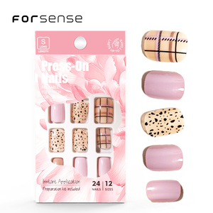Venta al por mayor <span class=keywords><strong>de</strong></span> <span class=keywords><strong>uñas</strong></span> reutilizables <span class=keywords><strong>de</strong></span> primera calidad en caja <span class=keywords><strong>uñas</strong></span> postizas ecológicas logotipo personalizado Kit <span class=keywords><strong>de</strong></span> <span class=keywords><strong>uñas</strong></span> postizas cuadradas cortas inteligentes para mujeres - Product Image 2