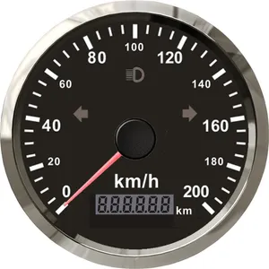 85mm Auto Meter Analoger GPS-Tachometer KMH MPH Universal Gauge