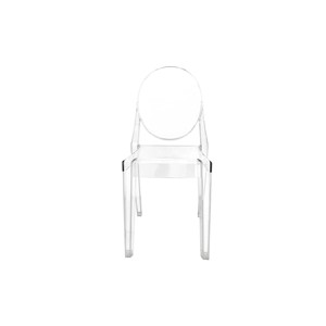 Chaise empilable transparente en PC pour enfants, idéale pour les fêtes et événements, en plastique cristallin français - Product Image 1
