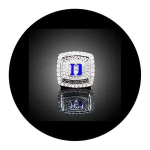 Campione argento anello anillos baratos smeraldo set cuore fidanzamento dito placcato oro per ragazze Softball campionato anelli