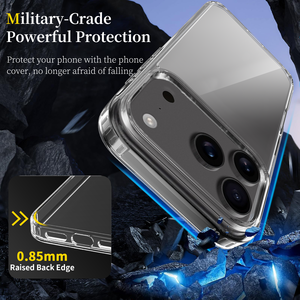 Nhà Máy Giá 2.0Mm Độ Dày Drop-Proof Pha Lê Bìa Auti-Scratch Acrylic Cứng PC Linh Hoạt TPU Điện Thoại Trường Hợp Đối Với iPhone 17 Pro - Product Image 3