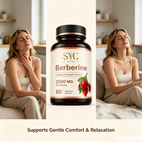 Berbérine SYC BIO Premium 2000mg 60 Capsules Végétariennes Complément Alimentaire à Base de Plantes Prix Usine Vente en Gros