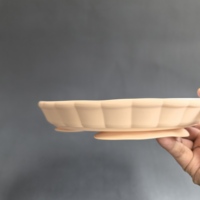 Assiette à repas pour enfants en céramique moderne avec couvercle en silicone à ventouse, non toxique et lavable au lave-vaisselle